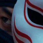 MKT-6、狐面の顔のアップ