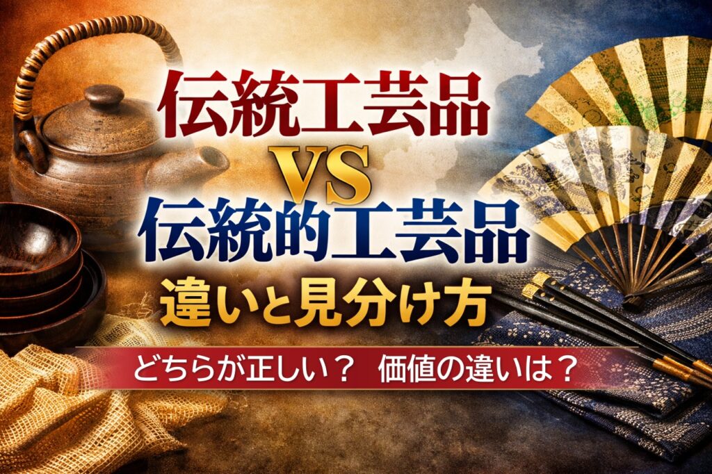 伝統工芸品と伝統的工芸品の違いと見分け方