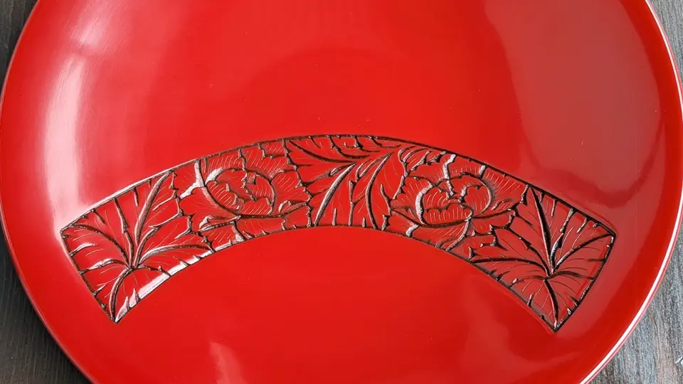 み喜森｜村上木彫堆朱の飾り皿