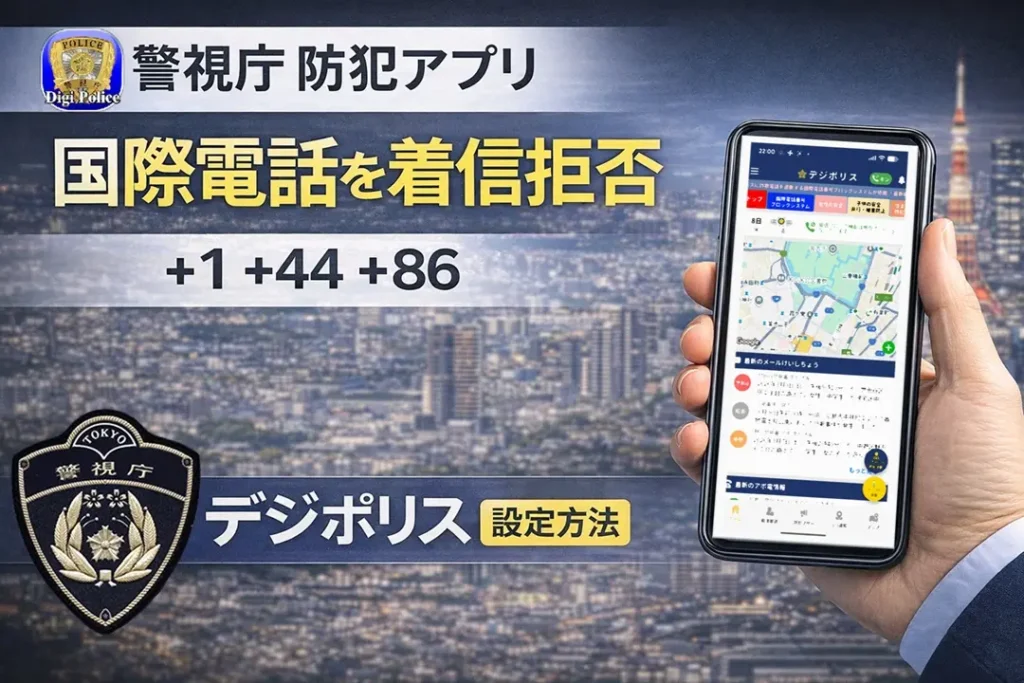 デジポリスで国際電話着信拒否を設定