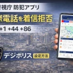 デジポリスで国際電話着信拒否を設定
