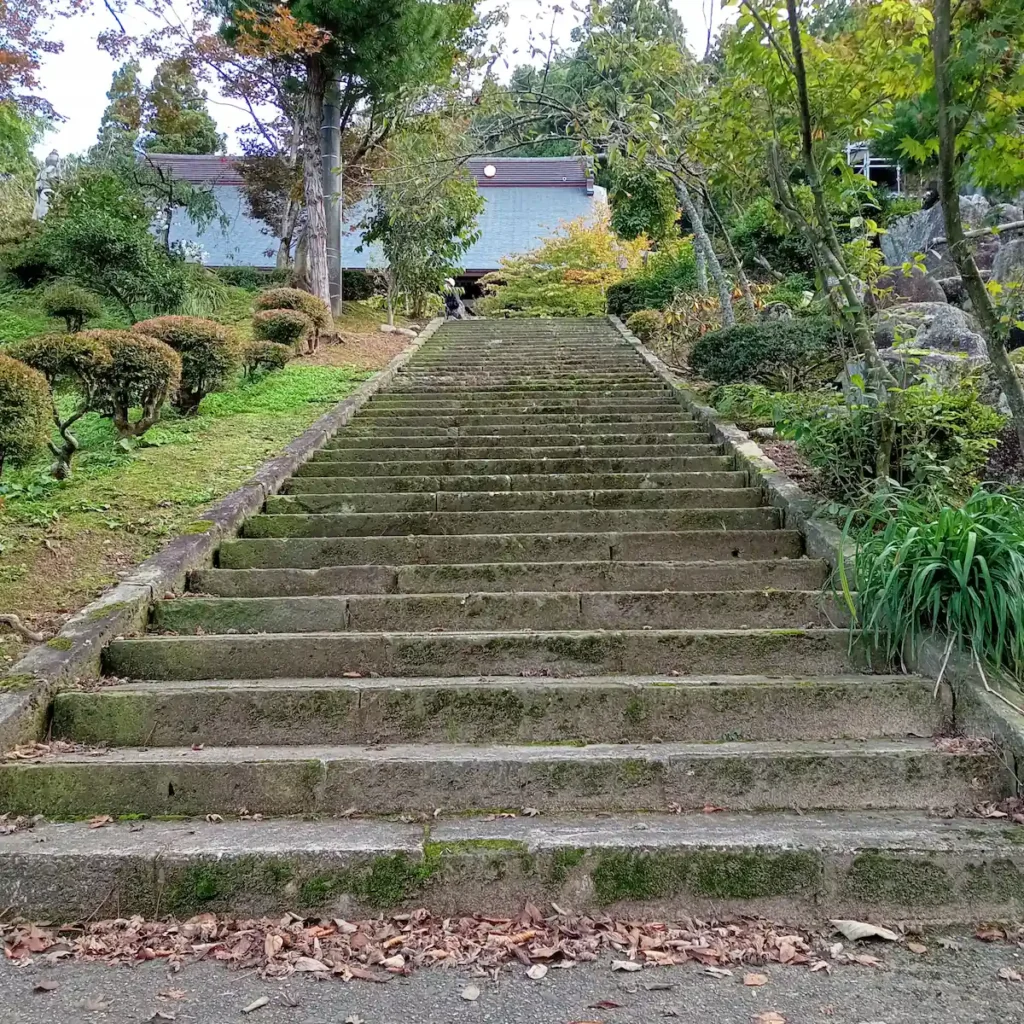 普済寺の参道石段