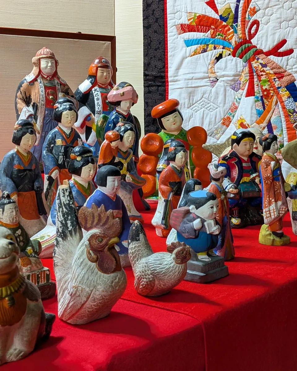 土人形のアップ。